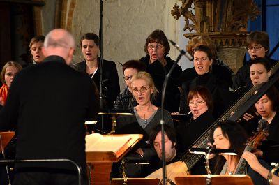 Einsingen vor dem Konzert 'Membra Jesu nostri' März 2015